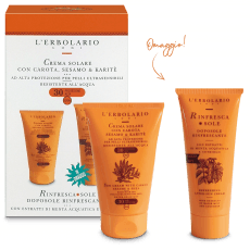 LINEA SOLARI SPF30+ con borsina a rete