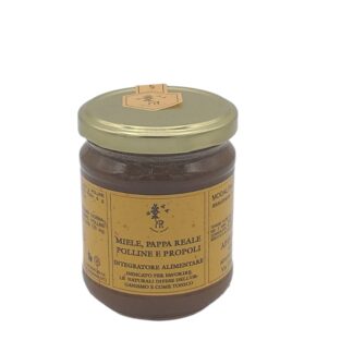 MIELE, PAPPA REALE, POLLINE E PROPOLI GR 250